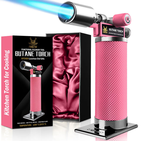RAVS torcha de cocina rosa en estuche premium para regalo elegante