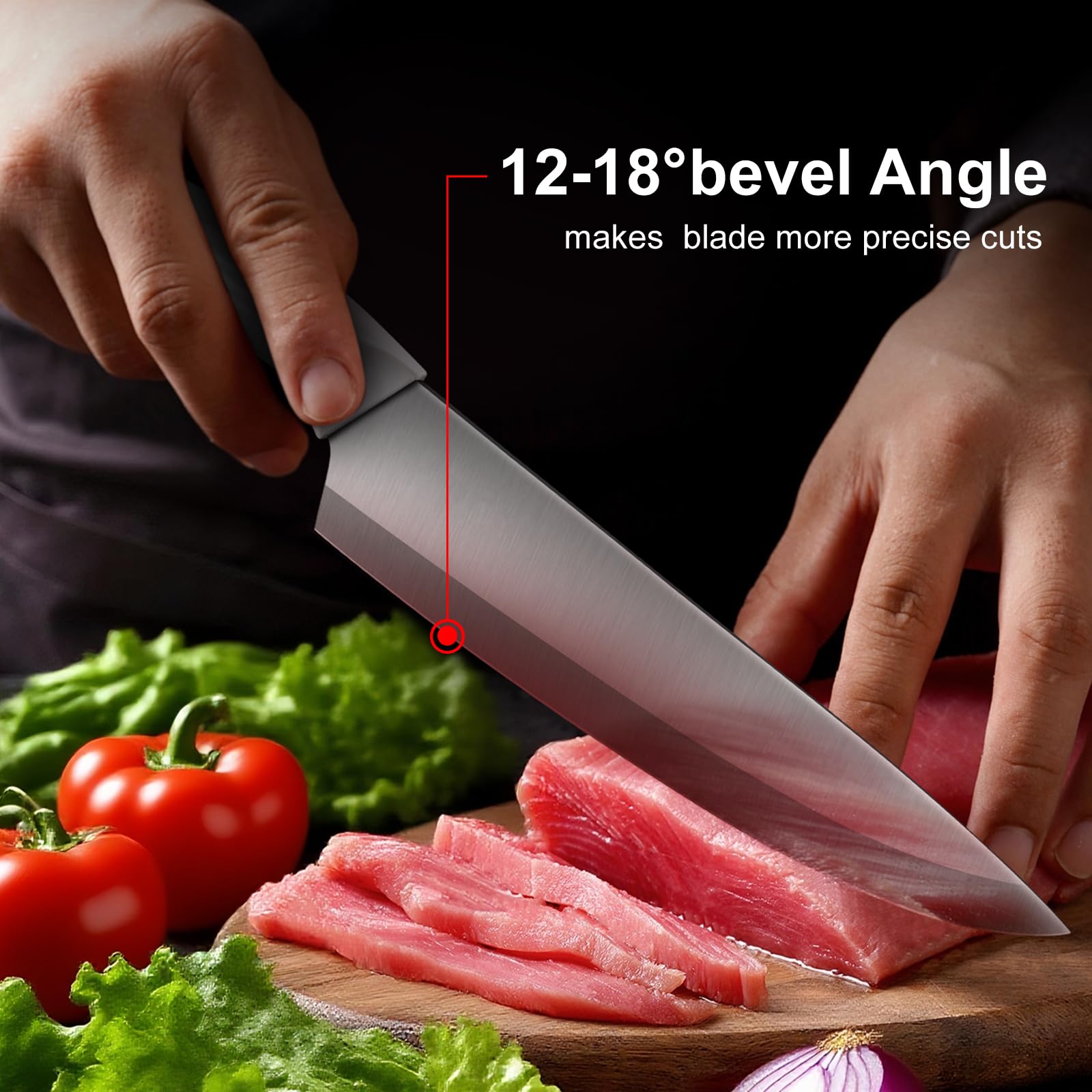 Cuchillo para pan RAXCO con filo sólido para rebanadas uniformes