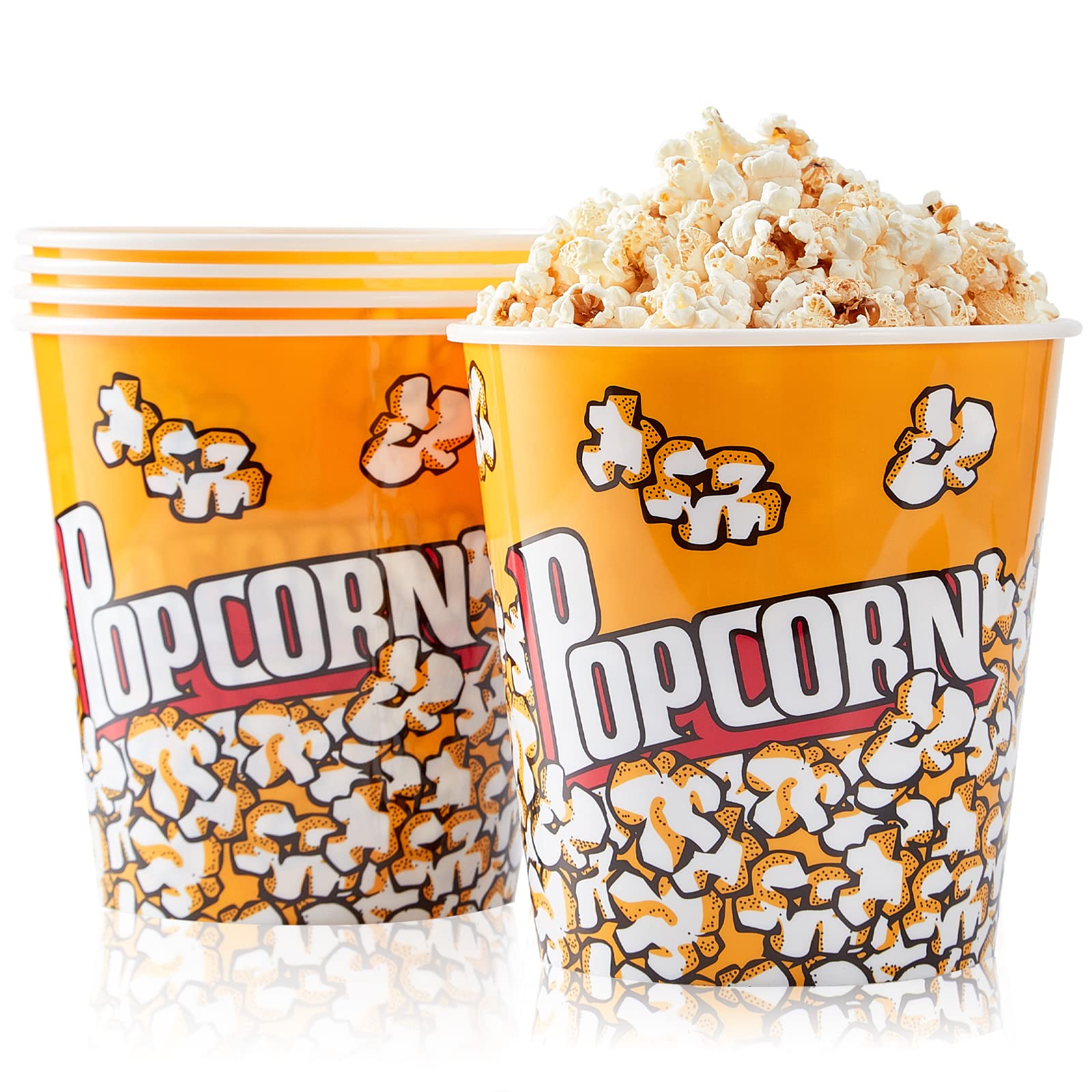 Raymea cubetas palomitas retro 95oz para porciones perfectas en casa.