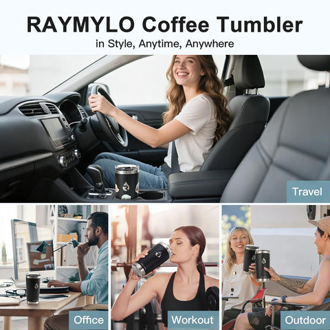 RAYMYLO taza de 20 onzas perfecta para café y té en movimiento
