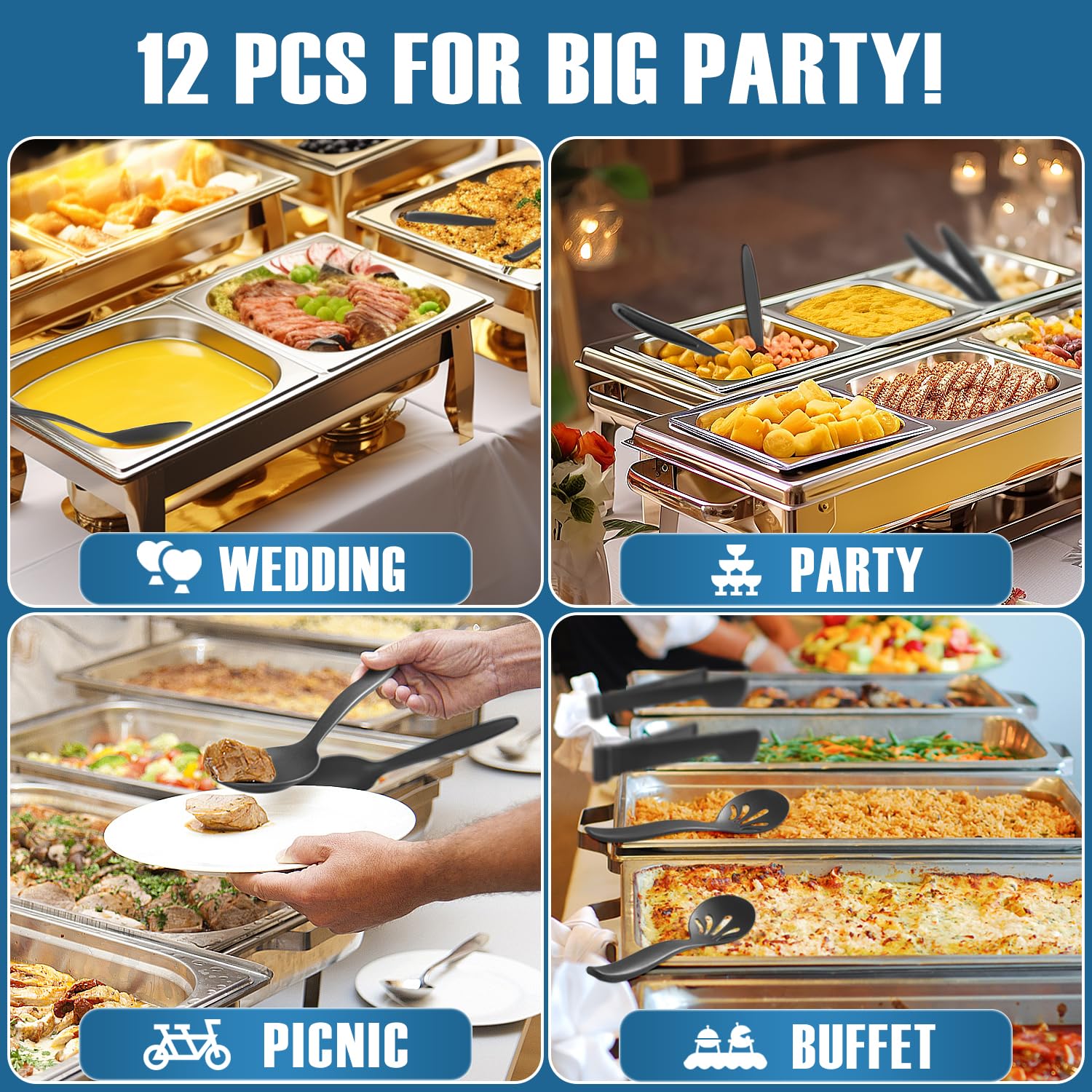 RayPard utensilios para fiestas y buffets, versátiles y decorativos