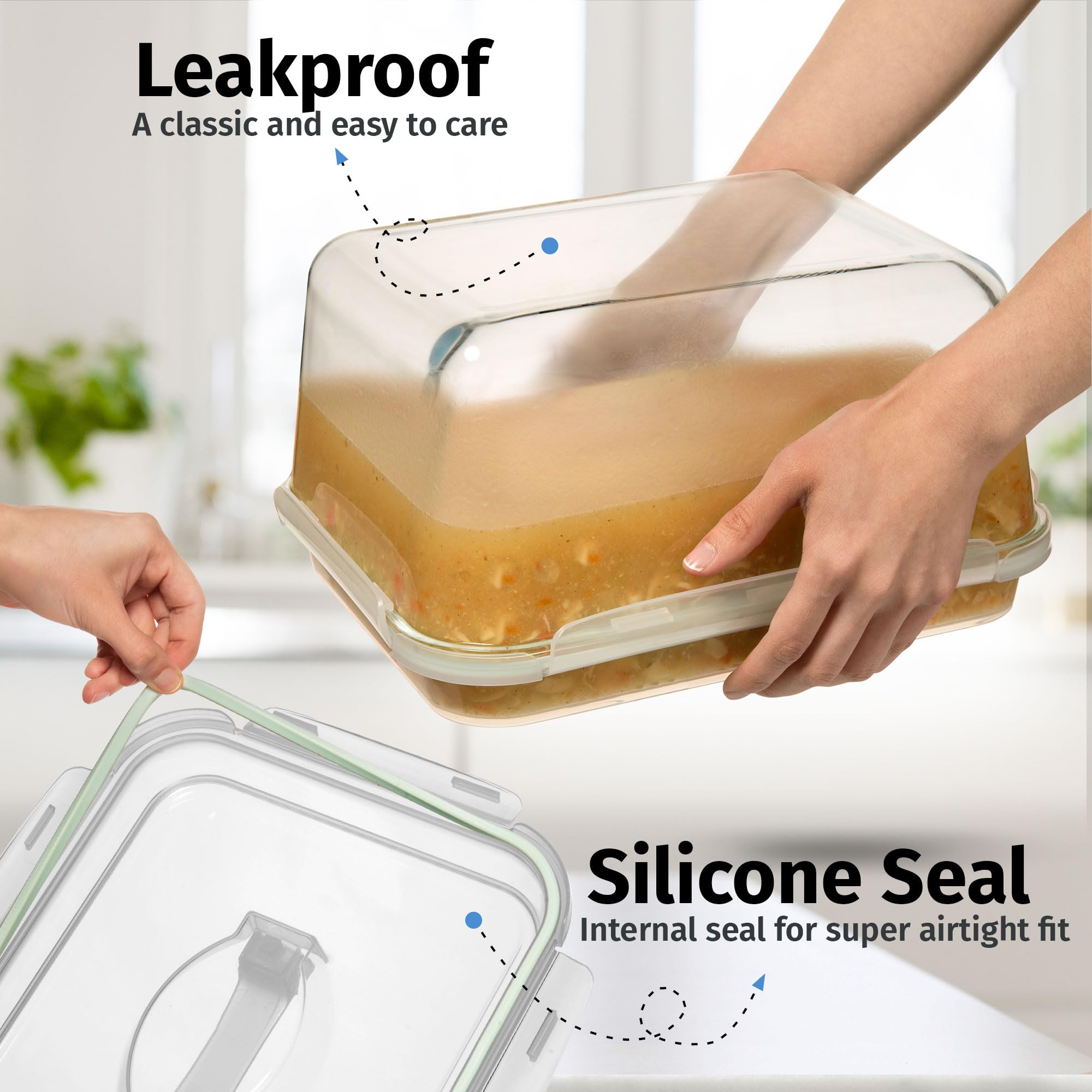 Razab vidrio apto para horno y microondas para recalentar directamente