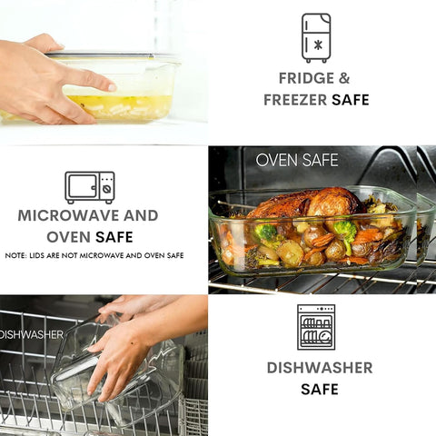 Razab diseño rectangular para optimizar espacio en el refrigerador.