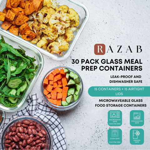 Razab latas de vidrio cuadradas 160ml, ideal para salsas o muestras
