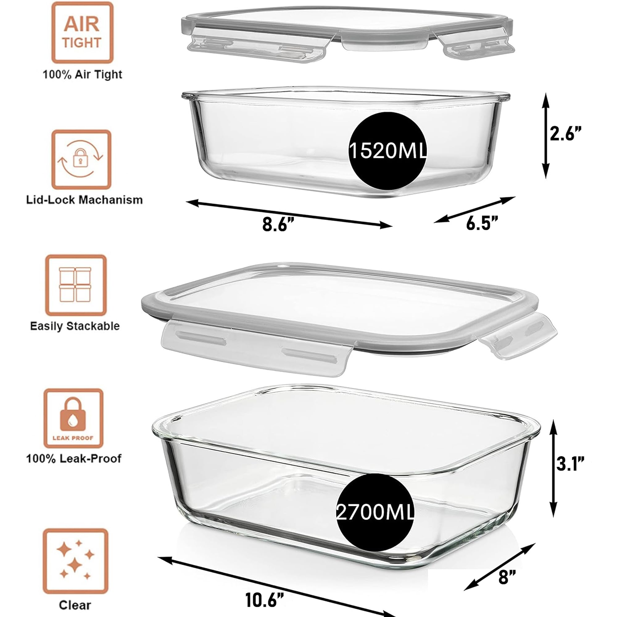Razab tapas de silicona reutilizables con cierre seguro.