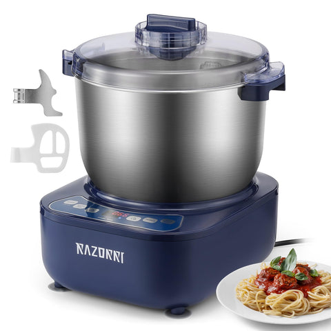 Razorri amasadora eléctrica para masas, capacidad 6,5 qt, textura uniforme.