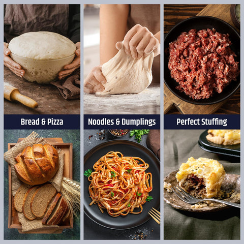Razorri capacidad grande de 6,5 qt para recetas familiares.