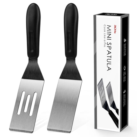 RCMo mini espátulas para servir, conjunto de 2 piezas, ideal para porciones precisas.