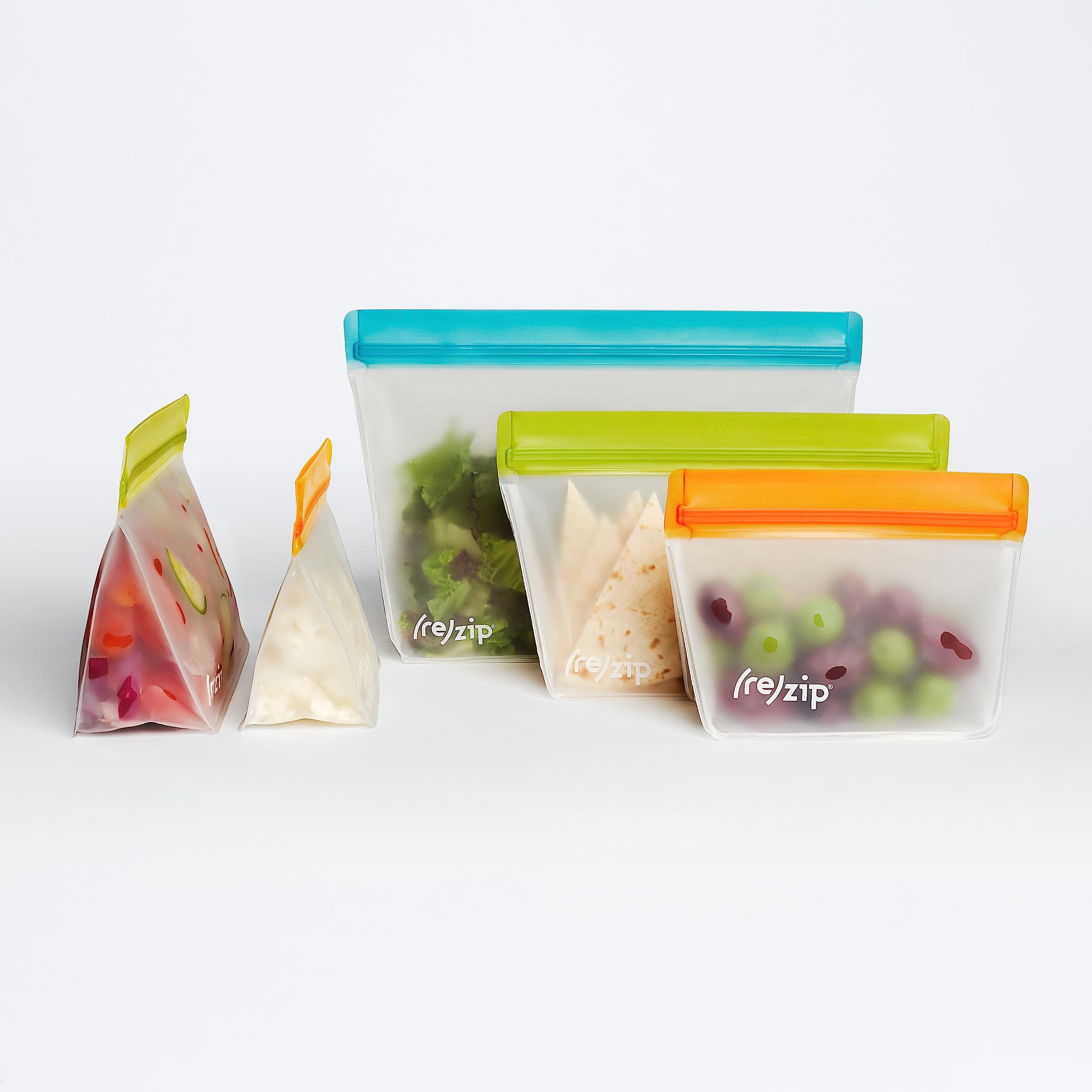 Las bolsas (re)zip para uso diario ayudan a organizar comidas y snacks
