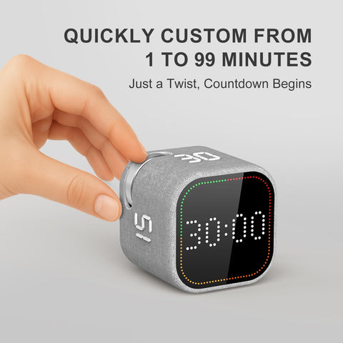 REACHER cubo pomodoro inicio rapido facilita comenzar sesiones sin menús.
