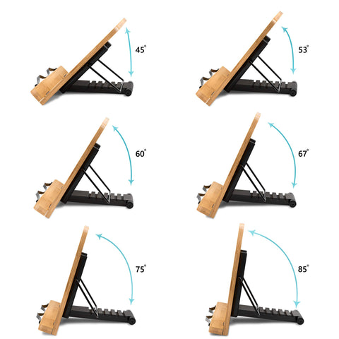READAEER soporte para tablet y libros, manteniendo todo a mano en la mesa