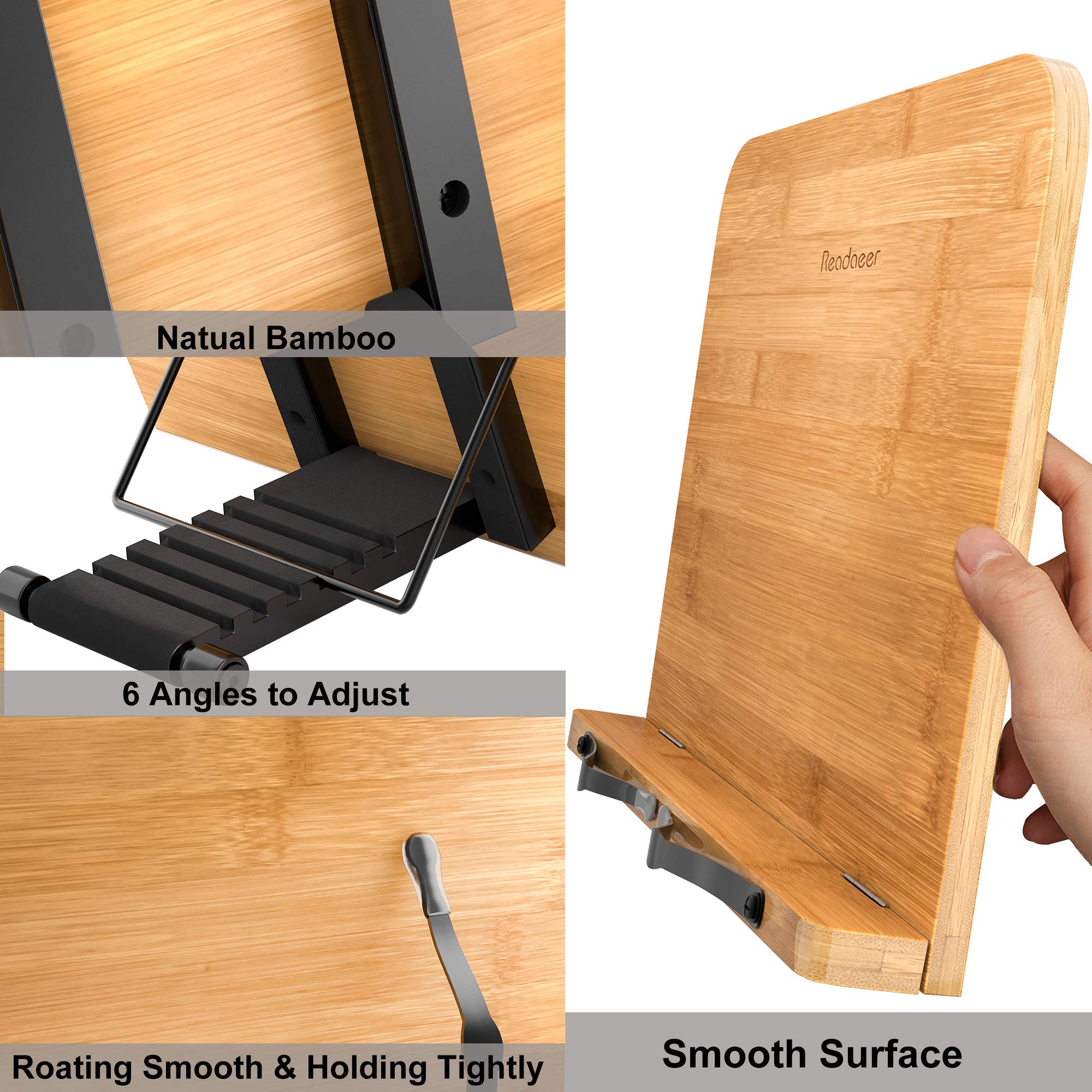 READAEER soporte para recetas y libros, perfecto para cocina y recetario