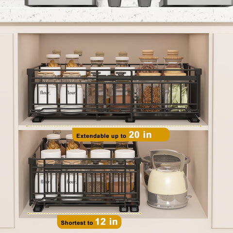 REALINN almacenamiento de cocina optimizado para especias y tarros