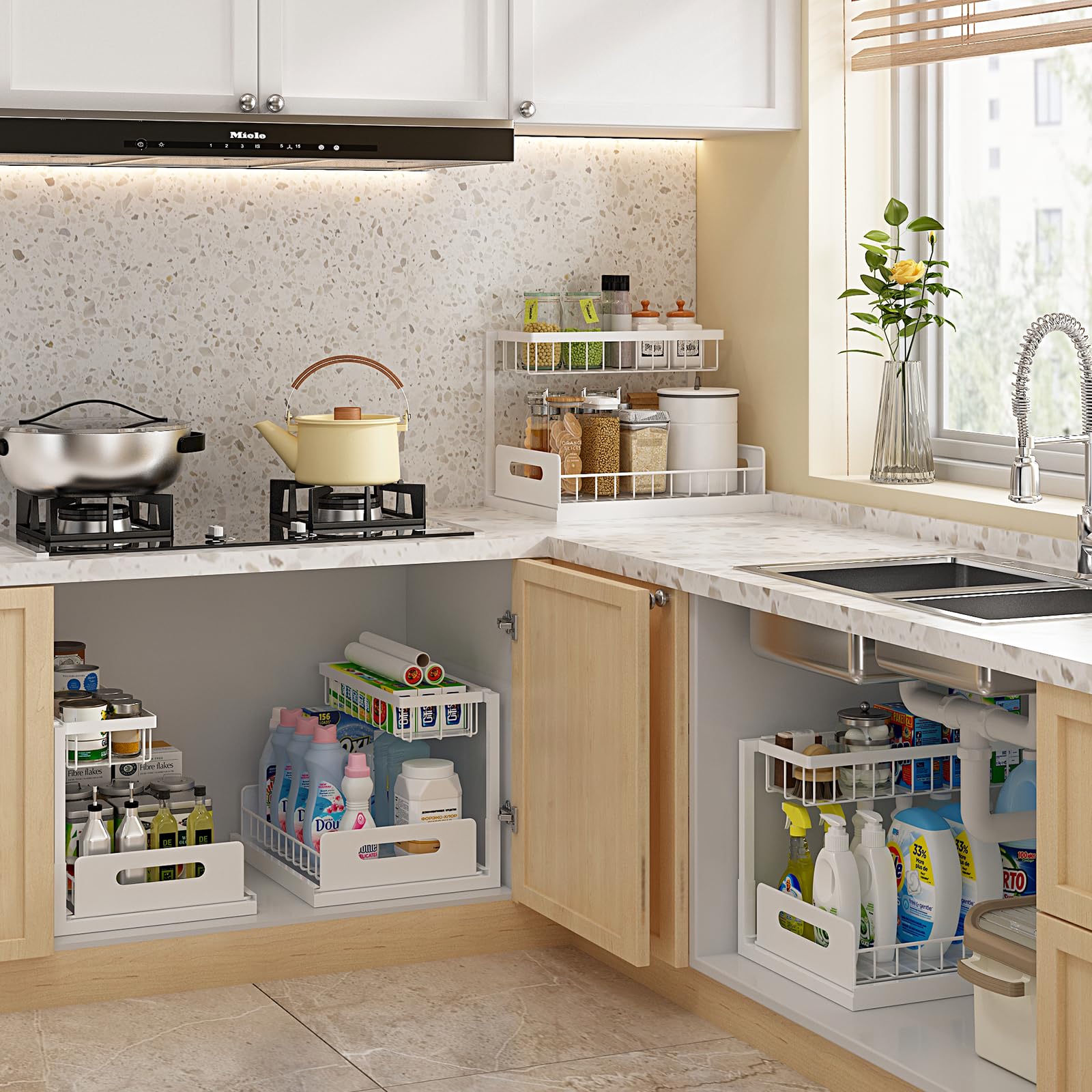 Realinn Usos múltiples para cocina y baño mantienen todo ordenado.