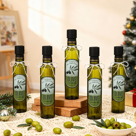 Botellas Reallnaive con gotero insertado para dosificar condimentos.