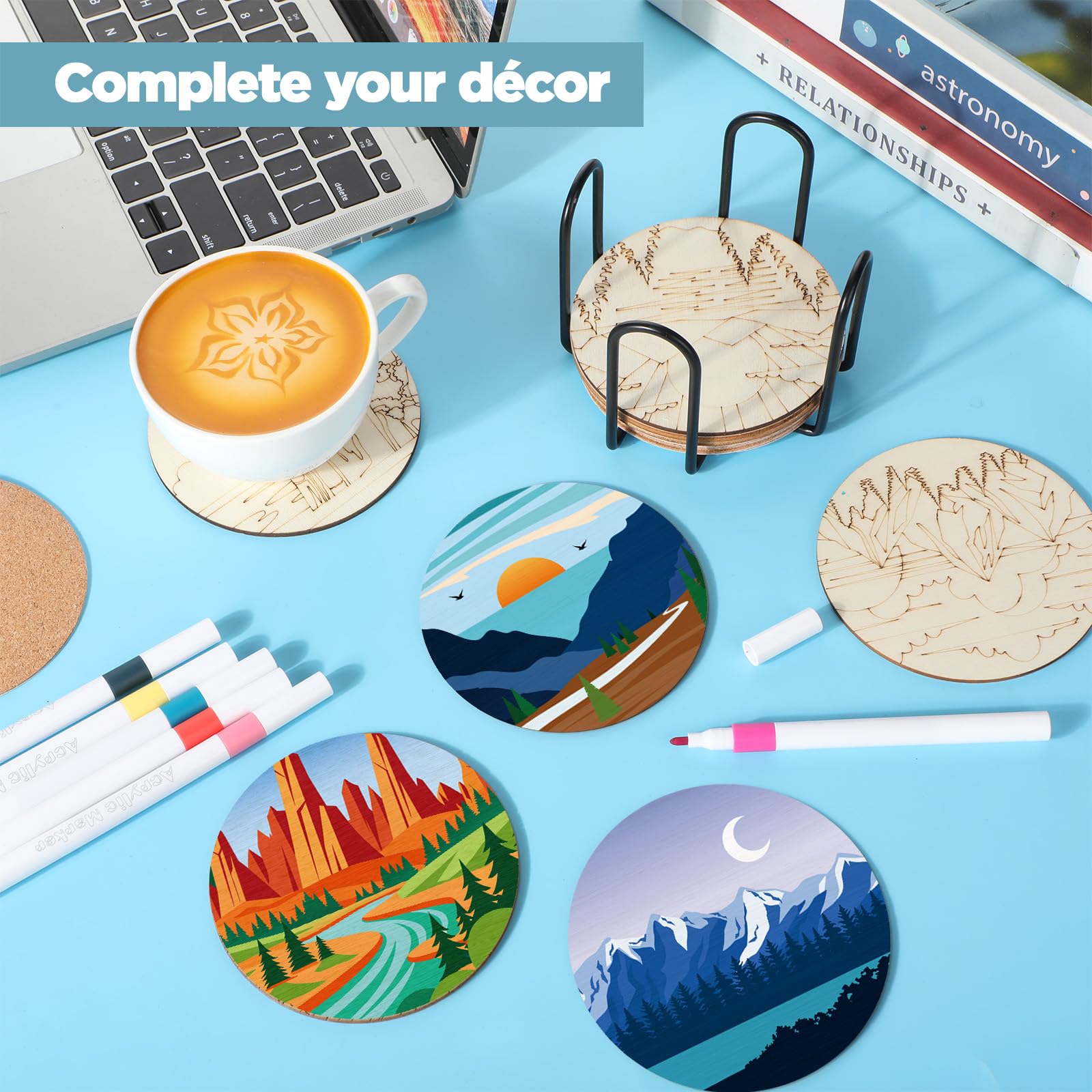 Reallnaive conjunto de 45 piezas para manualidades, ideal para proyectos creativos.
