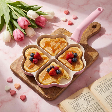 Mango cómodo y seguro en la sartén corazón de Reallnaive.