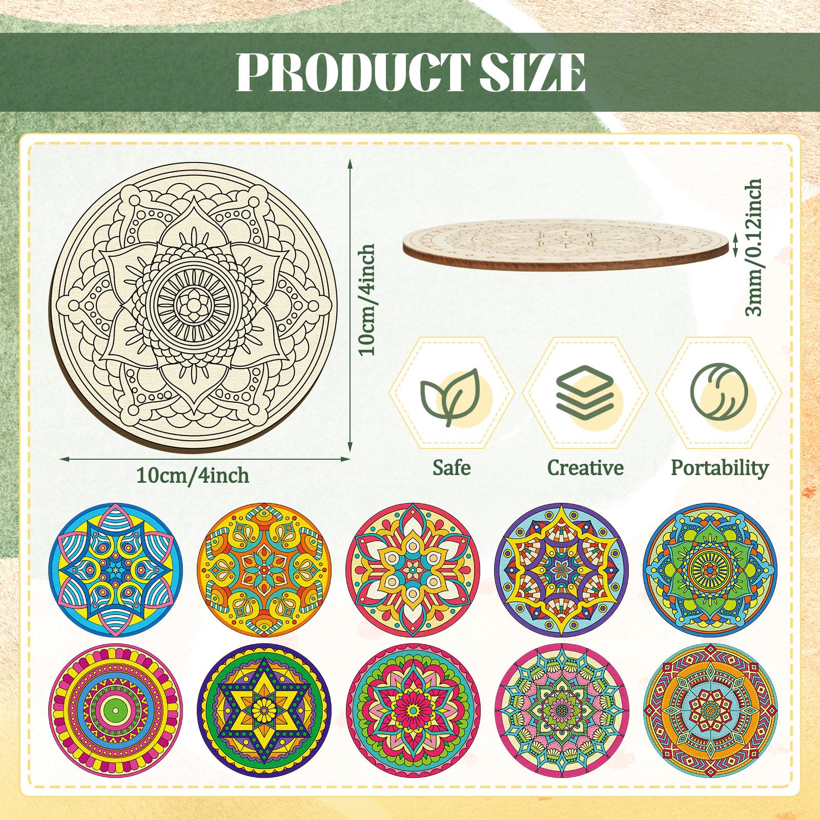Reallnaive: marcadores de 24 colores para colorear mandalas.