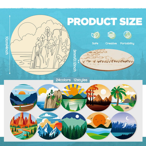 Reallnaive marcadores de colores, 24 piezas, para dibujar y colorear con precisión.
