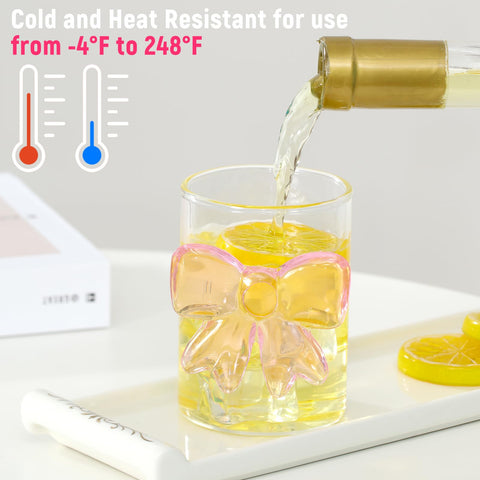 Regalo elegante de Reallnaive: copas con lazo rosa para sorprender