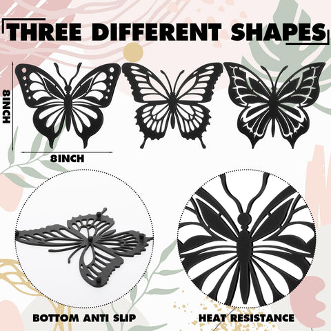 Trivete con diseño mariposa de Reallnaive que aporta elegancia a la cocina.