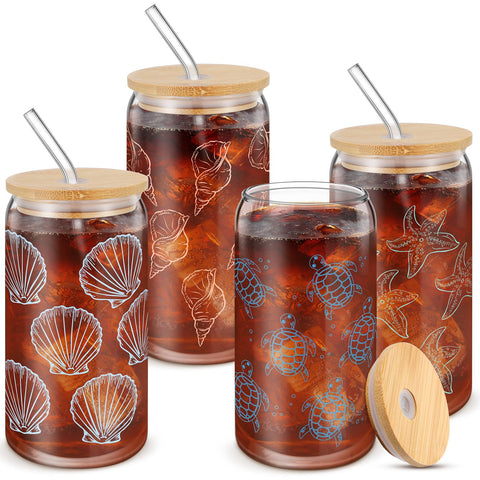 Vaso Reallnaive oceano concha, ideal para bebidas refrescantes en la playa