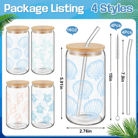 Vaso Reallnaive oceano estrella de mar, perfecto para bebidas frías