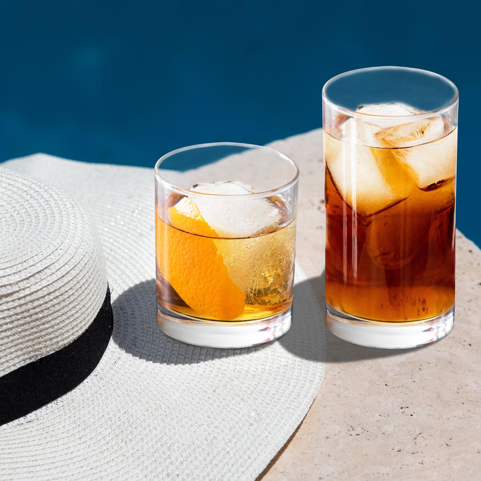 RÉΑLWÁY vasos acrílicos para vino y agua: aptos para bebidas frías.