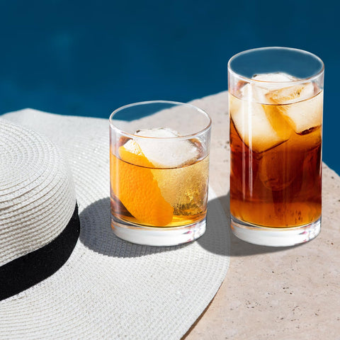 RÉΑLWÁY vasos acrílicos para vino y agua: aptos para bebidas frías.