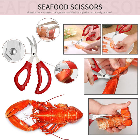 Reasmi tijeras para mariscos: cortan cáscaras duras con facilidad