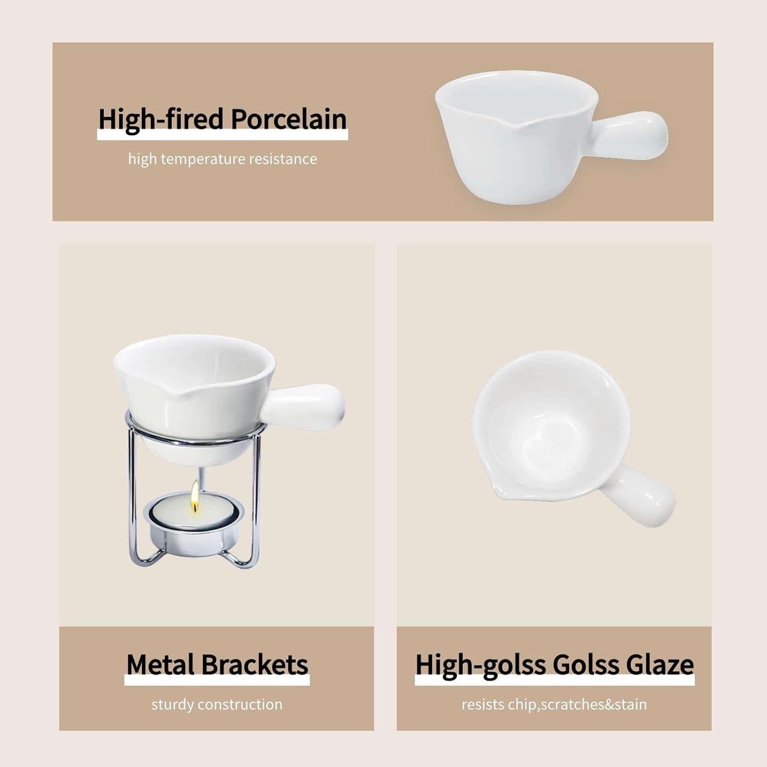 Reasmi velas pequenas sin humo, opcion limpia para fondue.