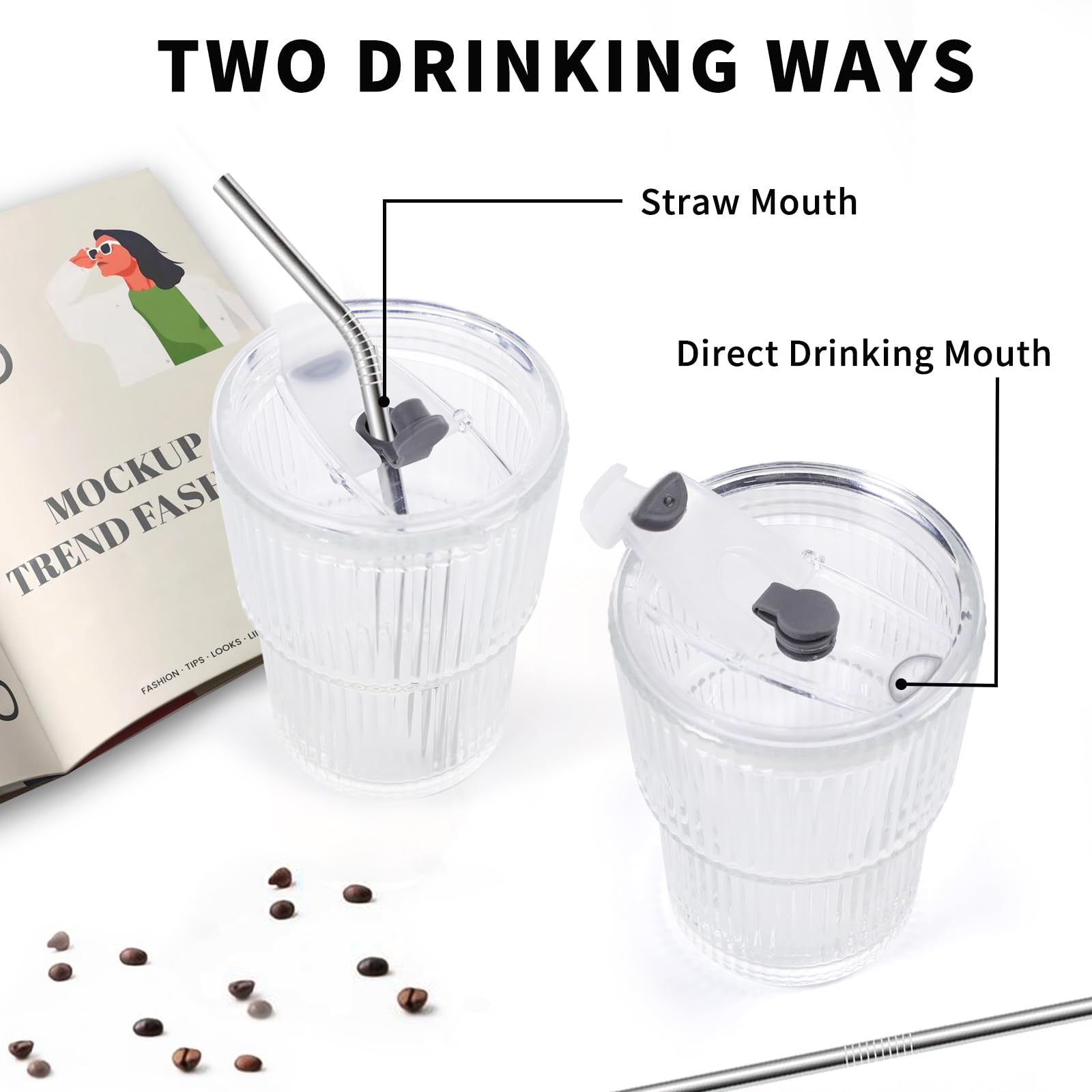 RÉΑLWÁY vaso apilable de plástico, ahorro de espacio en cocina.
