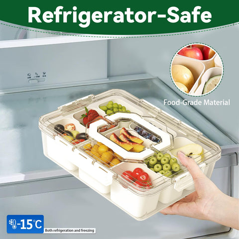 Caja REBECAT para snacks con tapa, ideal para charcutería y conservar frescura.