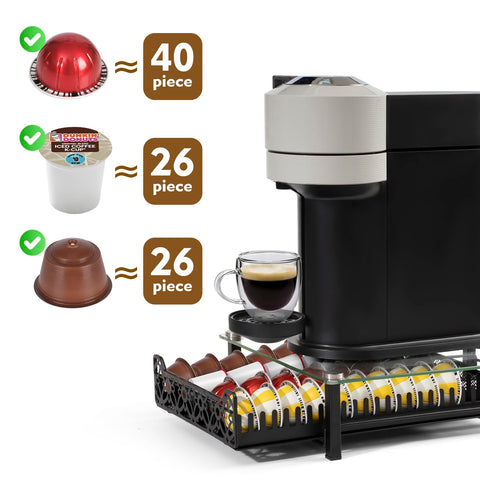 RECAPS superficie superior despejada para colocar la cafetera.