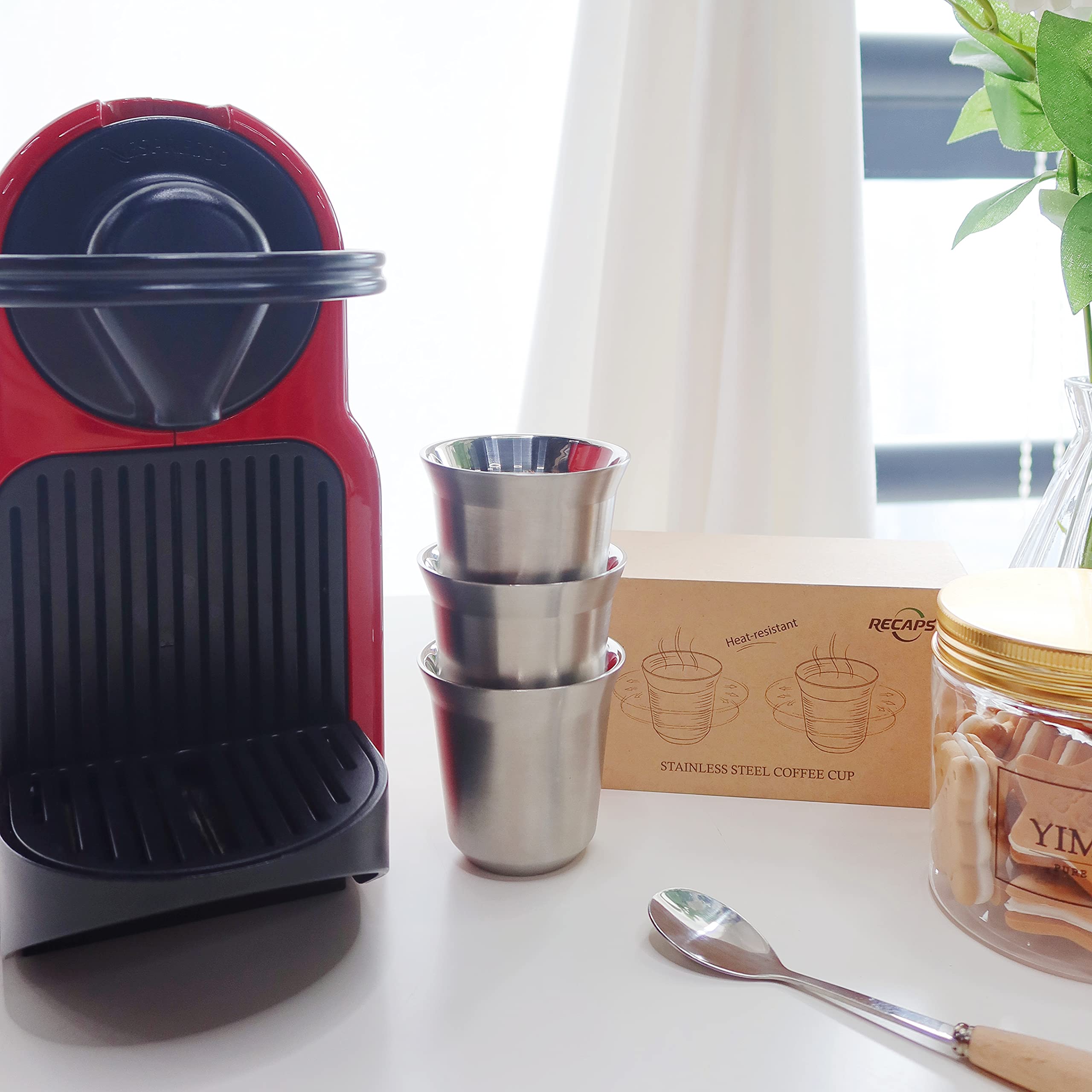 RECAPS tazas de servicio diario para espresso, té o licores ligeros