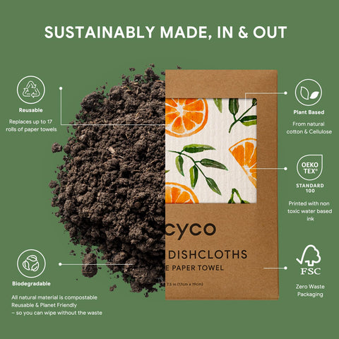 Toalla de cocina RECYCO durable para limpieza diaria.