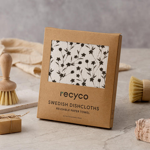RECYCO toallita para baño y cocina, alta absorción en seco y mojado.