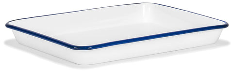 Red Co Bandeja enlozada rectangular 11x9, perfecta para servir ensaladas.