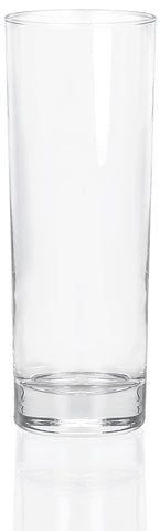 Vaso Red Co Collins Slim, vista frontal, ideal para bebidas refrescantes en reuniones.