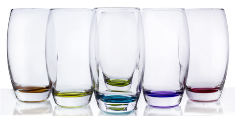 Conjunto de seis vasos Red Co. como regalo elegante.