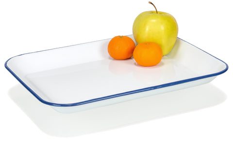 red co bandeja de 13-5x10 pulgadas, tamaño práctico para servir y hornear