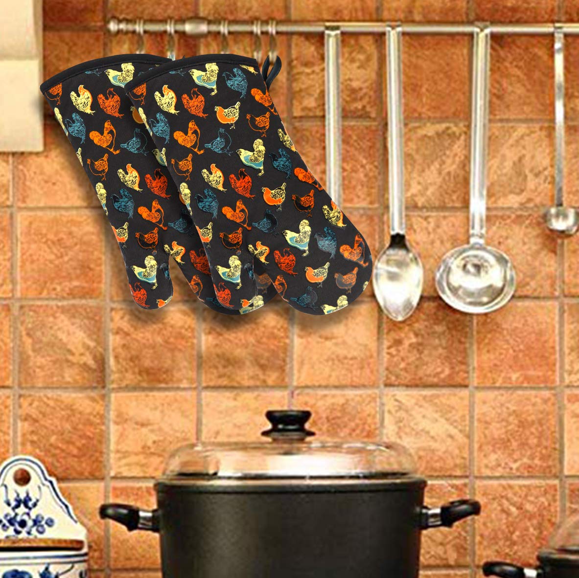 RED LMLDETA guantes cocina barbacoa frente: uso versátil en casa