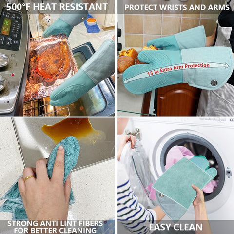 Protección fiable: guantes RED LMLDETA con buen agarre para utensilios.