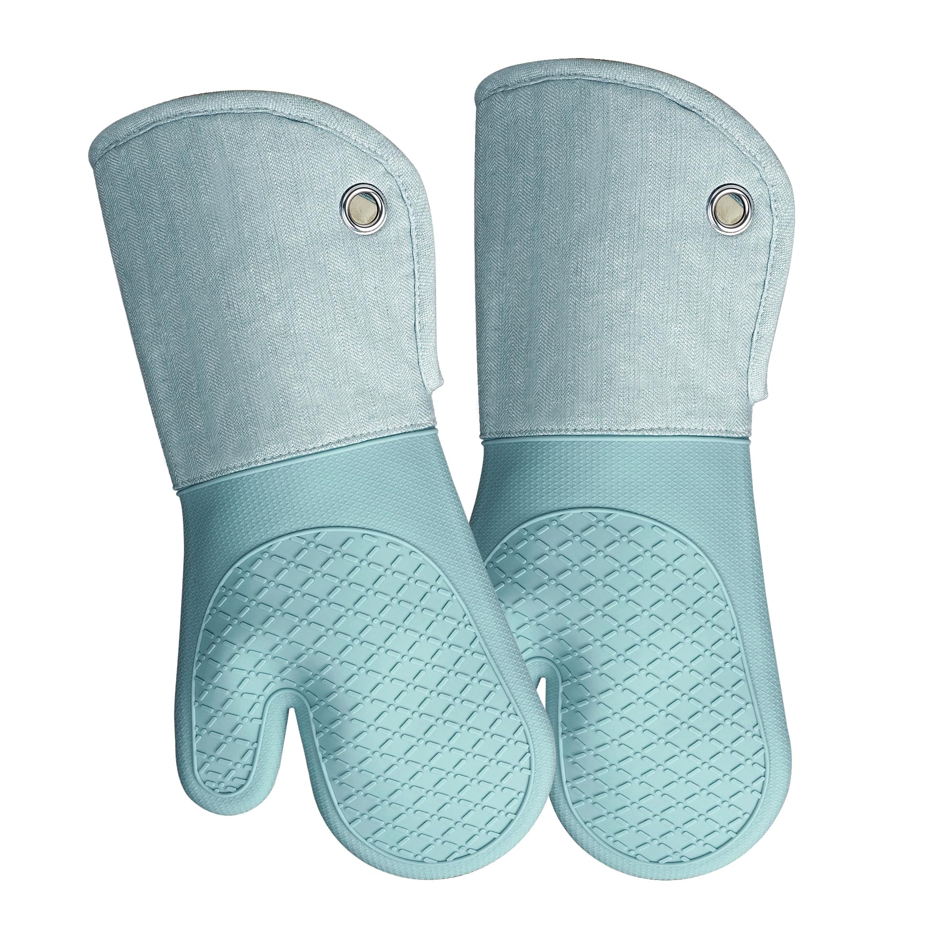 Guantes RED LMLDETA de silicona, agarre resistente para asar y cocinar con seguridad.