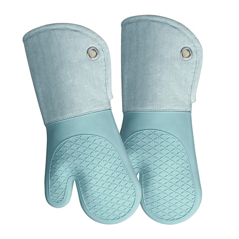 Guantes RED LMLDETA de silicona, agarre resistente para asar y cocinar con seguridad.