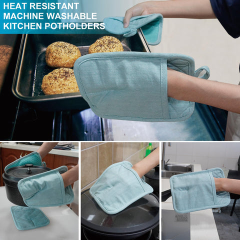 Ribetes y costuras reforzadas para mayor durabilidad en la cocina