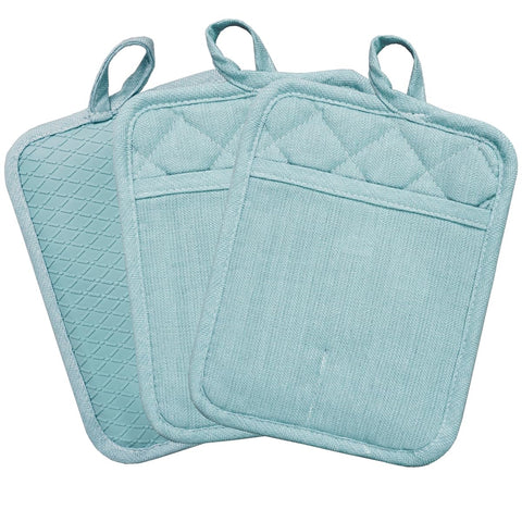 Manoplas RED LMLDETA de cocina rectangulares con agarre antideslizante para ollas calientes