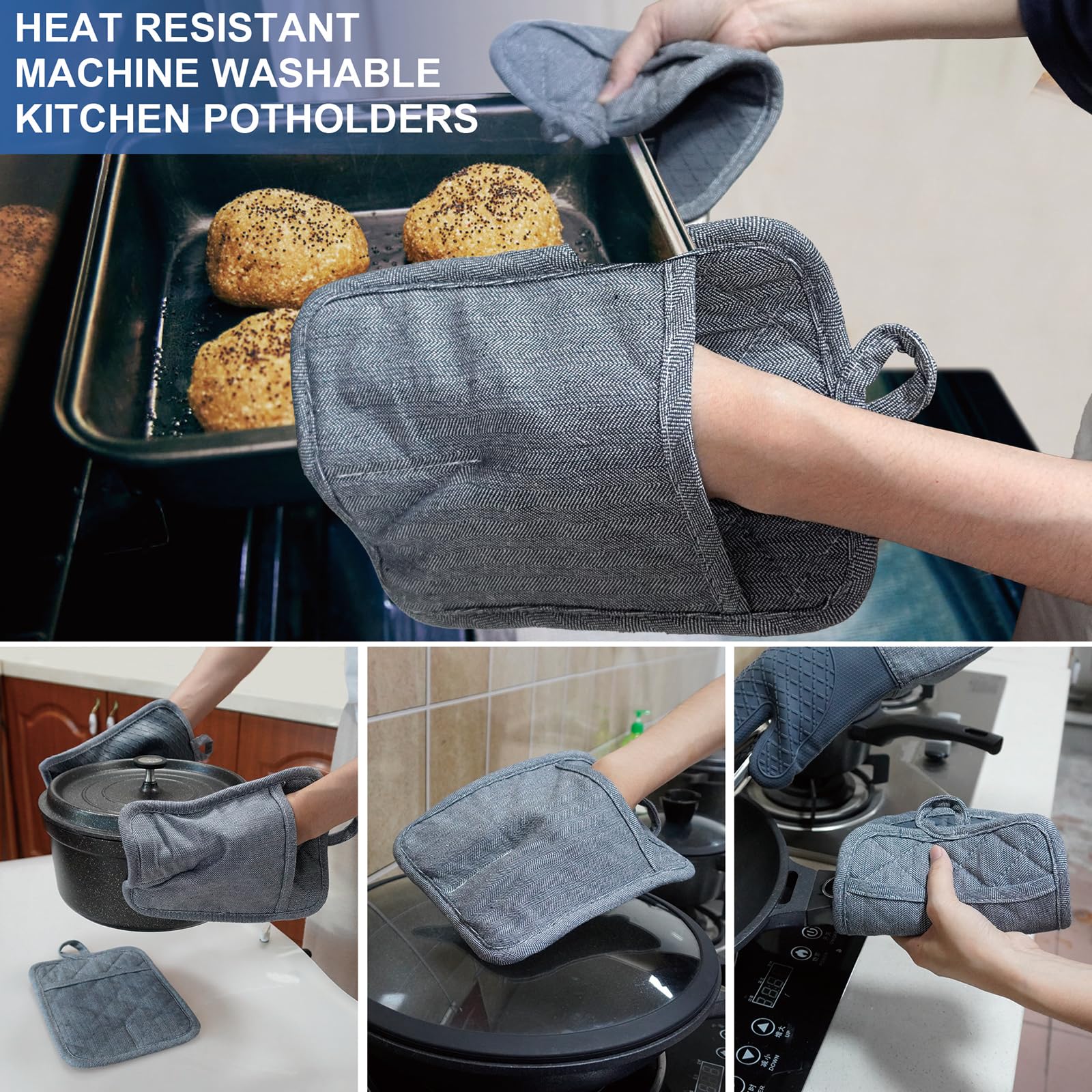 Protección de calor hasta 500°F con RED LMLDETA para parrilla y microondas.
