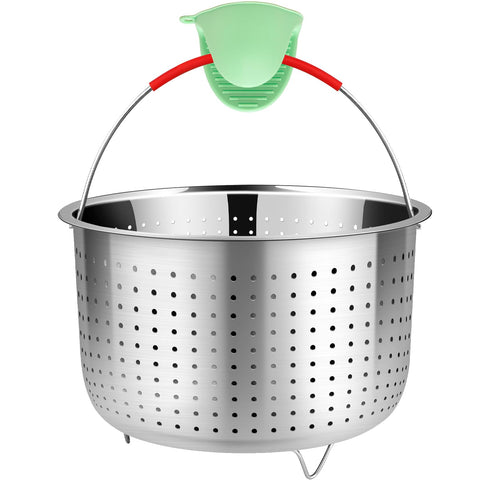 REDANT colador malla 8qt en primer plano, ideal para escurrir pasta y verduras.