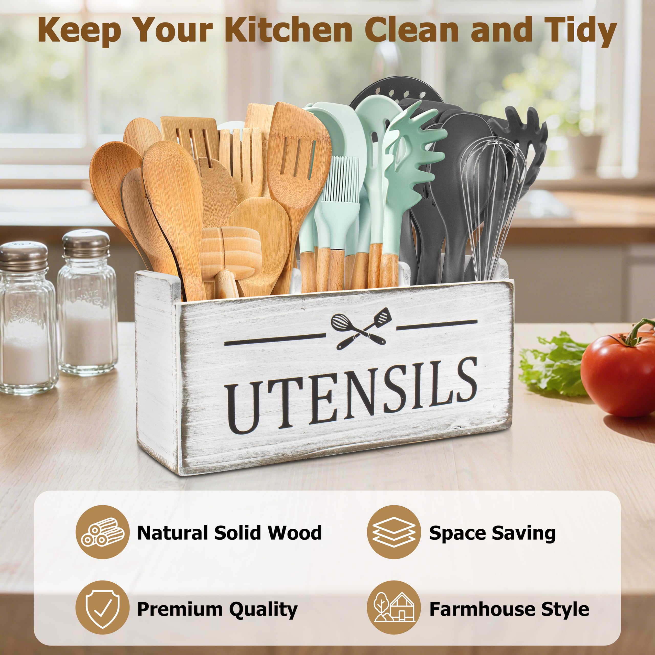 RedCall organizador-utensilios de cocina grande para utensilios al alcance.